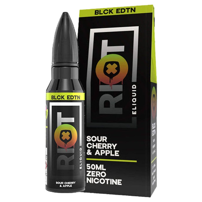 Riot Squad Black Edition Sour Cherry & Apple 50ml Shortfill E-Liquid | The e-Cig Store